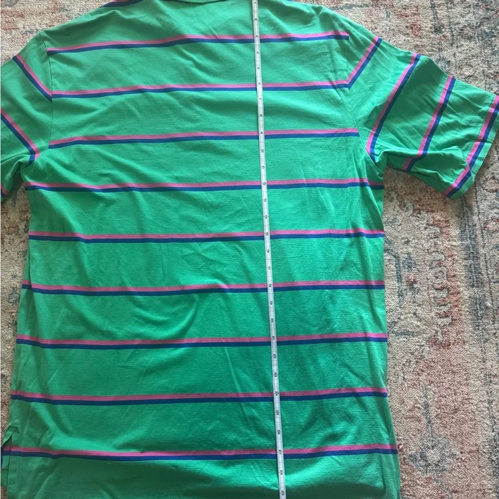 Ralph Lauren Polo Golf Green, Pink, and‎ Navy Polo Shirt